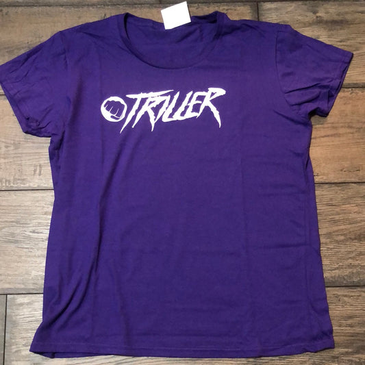 PURPLE WHITE GLITTER FEMALE T
